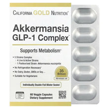 CaliforniaGoldNutrition_Akkermansia_ProbioticsGLP-1Complex_60VeggieCapsules - Brands For Less USA