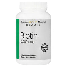CaliforniaGoldNutrition_Biotin_5_000mcg_120VeggieCapsules - Brands For Less USA