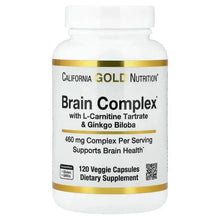 CaliforniaGoldNutrition_BrainComplexwithL-Carnitine_GinkgoBiloba_Phosphatidylserine_andCholine_120VeggieCapsules - Brands For Less USA