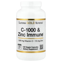 CaliforniaGoldNutrition_C-1000_ZincImmune_120VeggieCapsules - Brands For Less USA
