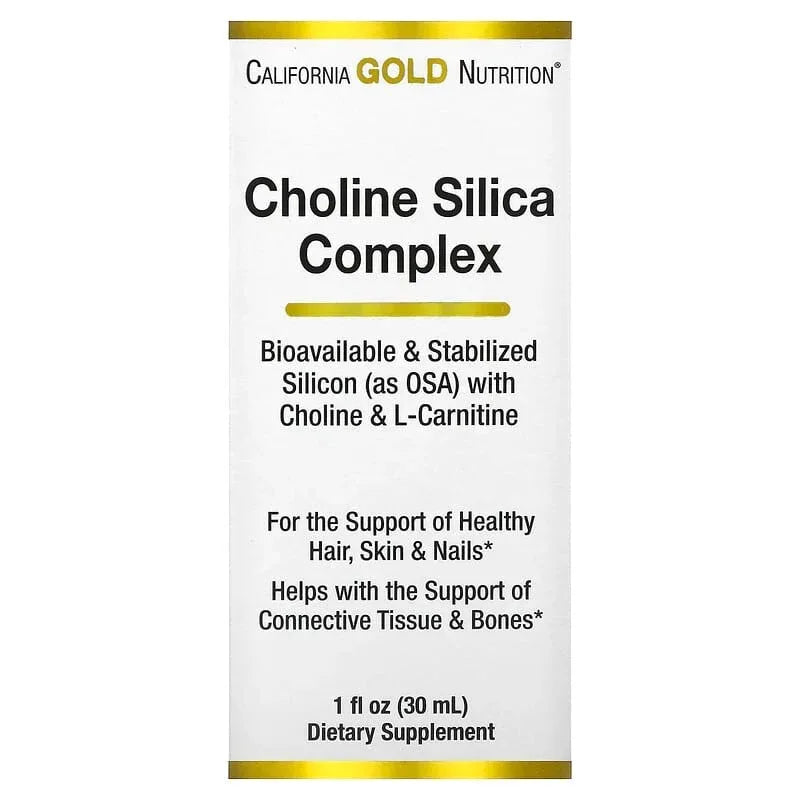 California Gold Nutrition, Choline Silica Complex, Bioavailable & Stab ...
