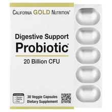 CaliforniaGoldNutrition_DigestiveSupportProbiotic_Probiotic_PrebioticBlendwithLactobacillusrhamnosusGG_20BillionCFUs_30VeggieCapsules - Brands For Less USA
