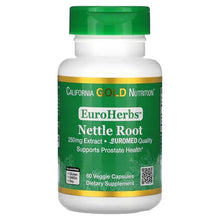 CaliforniaGoldNutrition_EuroHerbs_NettleRootExtract_EuromedQuality_250mg_60VeggieCapsules - Brands For Less USA