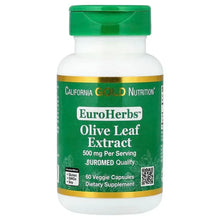 CaliforniaGoldNutrition_EuroHerbs_OliveLeafExtract_EuromedQuality_500mg_60VeggieCapsules - Brands For Less USA