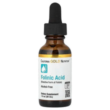 California Gold Nutrition, Folinic Acid, Alcohol Free, 1 fl oz (30 ml) - Brands For Less USA