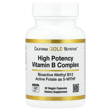 CaliforniaGoldNutrition_HighPotencyVitaminBComplexwithMethylFolate_MethylB12_30VeggieCapsules - Brands For Less USA