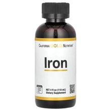 CaliforniaGoldNutrition_Iron_asFerrousBisglycinateChelateandYellowDockRoot_4floz_118ml - Brands For Less USA