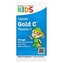 CaliforniaGoldNutrition_KidsGoldC_LiquidVitaminC_Orange_4floz_118ml - Brands For Less USA