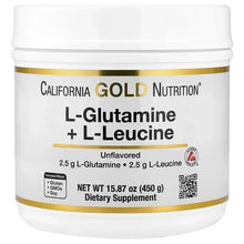 CaliforniaGoldNutrition_L-Glutamine_L-Leucine_Unflavored_15.87oz_450g - Brands For Less USA