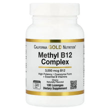 CaliforniaGoldNutrition_MethylB12ComplexwithFolate_BiotinandVitaminB6_Cherry_100Lozenges - Brands For Less USA