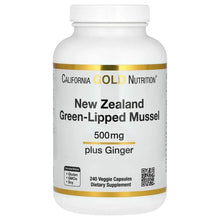 CaliforniaGoldNutrition_NewZealandGreen-LippedMusselwithGingerExtract_500mg_240VeggieCapsules - Brands For Less USA