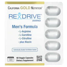 CaliforniaGoldNutrition_Rexdrive_AminowithL-ArginineHCl_L-Citrulline_Acetyl-L-CarnitineArginateDiHydrochloride_andGlycinePropionyl-L-CarnitineHCl_Men_sFormula_60VeggieCapsules - Brands For Less USA