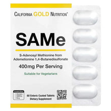 CaliforniaGoldNutrition_SAMe_Butanedisulfonate_400mg_60EntericCoatedTablets - Brands For Less USA