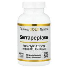 CaliforniaGoldNutrition_Serrapeptase_ProteolyticEnzyme_120_000SPUs_180VeggieCapsules - Brands For Less USA