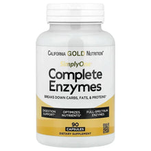 CaliforniaGoldNutrition_SimplyOne_CompleteEnzymeswithBetaineHCl_OxBileExtract_Full-SpectrumEnzymes_andBromelain_90Capsules - Brands For Less USA