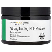 California Gold Nutrition, Strengthening Hair Masque, Biotin, Rosemary Mint, 12 oz (340 g) - Brands For Less USA