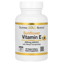 CaliforniaGoldNutrition_SunflowerVitaminEwithMixedTocopherols_400IU_90VeggieSoftgels - Brands For Less USA