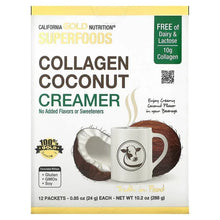CaliforniaGoldNutrition_Superfoods_CollagenCoconutCreamerwithOrganicCoconutMilkPowder_andHydrolyzedCollagenPeptides_Unsweetened_12Packets0.85oz_24g_Each - Brands For Less USA
