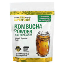 California Gold Nutrition, Superfoods, Kombucha Powder with Kombucha, Brewed Apple Cider Vinegar and Soluble Tapioca Fiber Plus Probiotics, 5.64 oz (160 g) - Brands For Less USA