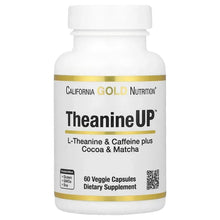 CaliforniaGoldNutrition_TheanineUP_L-Theanine_CaffeinePlusCocoa_andMatcha_60VeggieCapsules - Brands For Less USA