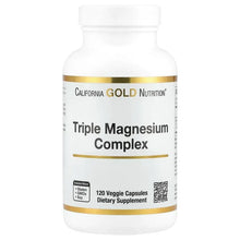 CaliforniaGoldNutrition_TripleMagnesiumComplex_Malate_Citrate_BisglycinateChelate_120VeggieCapsules_105mgperCapsule - Brands For Less USA