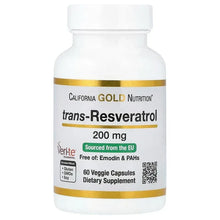 CaliforniaGoldNutrition_trans-Resveratrol_200mg_60VeggieCapsules - Brands For Less USA