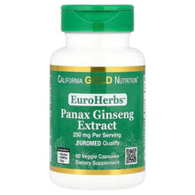 California_Gold_Nutrition_EuroHerbs_Panax_Ginseng_Extract_Euromed_Quality_250_mg_60_Veggie_Capsules - Brands For Less USA