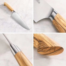 Cangshan OLIV Series Swedish Steel 15-Piece Knife Block Set, Maple Block