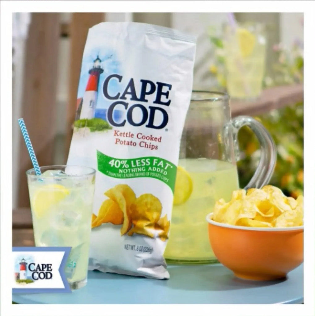 Cape Cod Less Fat Original Kettle Cooked Potato Chips, 28 oz.– Brands ...