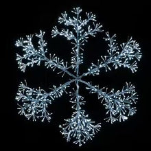 48 in. Pure White Holidynamics Christmas LED Sparkler Snowflake 960-Light Count