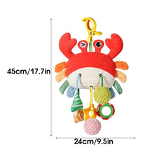 Car Seat & Stroller Toys For Babies 0-6 Months Crab Baby Car Seat Toys with Bell, Crinkle, Rattles, Clamp,Mirror, Squ Little