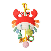 Car Seat & Stroller Toys For Babies 0-6 Months Crab Baby Car Seat Toys with Bell, Crinkle, Rattles, Clamp,Mirror, Squ Little