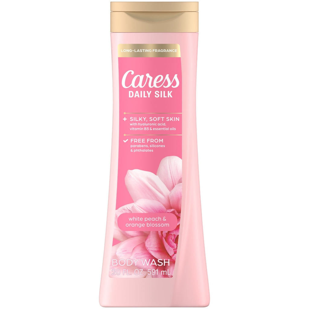 Caress Body Wash for Women, Daily Silk White Peach & Orange Blossom fo ...