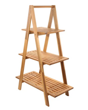 Cascade 3-Layer Outdoor Wood Plant Stand