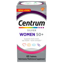 Centrum Silver Womens 50 Plus Multivitamin With Vitamin B, C, D3 & E, 65 Count
