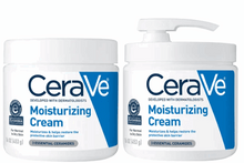 CeraVe Moisturizing Cream Interchangeable Multi-Pack, 16 oz Jar with Pump + 16 oz Jar