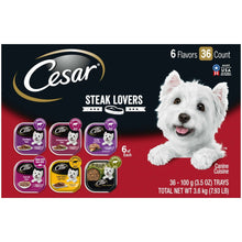 CesarSteakLoversWetDogFoodVarietyPack-3-5OzTrays-36Pack-_1 - Brands For Less USA