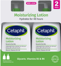 Cetaphil Moisturizing Lotion, Dry to Normal Sensitive Skin, 20 fl oz, 2-count