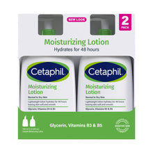 Loción hidratante Cetaphil para piel seca a normal y sensible, 591 ml (2 unidades)