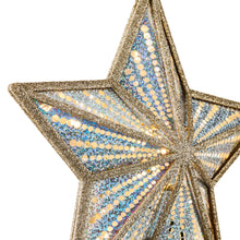 Champagne Gold Star LED Christmas Tree Topper, 12", by Holiday Time