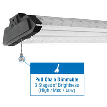 Champion Electronics 4ft LED Shop Light 10,000 Lumen with Motion Sensor, Steel Tread Plate