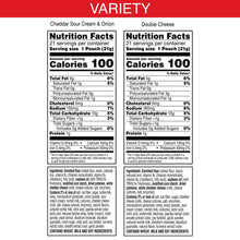 Cheez-It Snap'd, Baked Snack Chips, Variety Pack, 0.75 oz., 42 pk.