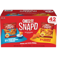 Cheez-It Snap'd, Baked Snack Chips, Variety Pack, 0.75 oz., 42 pk.