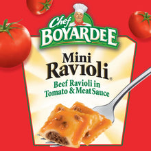 Chef Boyardee Mini Ravioli, Beef Ravioli in Pasta Sauce, Ready-to-Eat Meal, 15 oz. Can