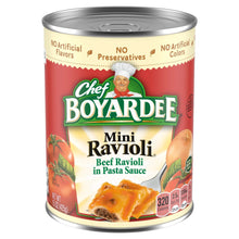 Chef Boyardee Mini Ravioli, Beef Ravioli in Pasta Sauce, Ready-to-Eat Meal, 15 oz. Can