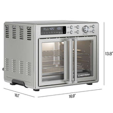 Chefman 10-in-1 Stainless Steel French Door Toaster Oven Air Fryer