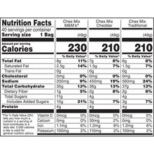 Chex Mix Traditional, Cheddar and M&M Sweet & Salty Mix Variety Pack, 1.75 oz., 40 pk.
