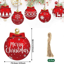 Chmadoxn12PcsWoodChristmasBallsOrnaments-3InchHanging2-_4 - Brands For Less USA