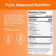 CirC Energy Bites - 12 Pack Peanut Chocolate Chip Gluten Free Protein Balls - 10g Protein, Whole Grains, Nuts & Fruit - Portable Healthy Snacks for Adults & Kids, 5 Piece Resealable Packs