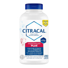 Citracal Maximum Plus Calcium Citrate + D3, 280 Caplets